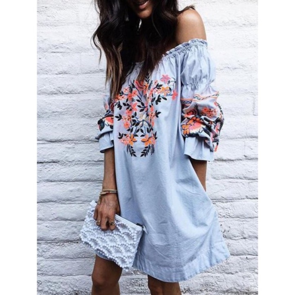 🌿JUST Arrived🌿🆕Off Shoulder Floral Print Dress